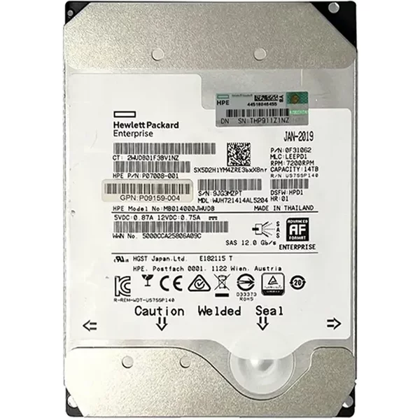 Western Digital WUH721414AL5204 | Ultrastar DC HC530 14TB 7200RPM SAS 12Gb/S 512MB Cache (512) 3.5-Inch Hard Drive-image
