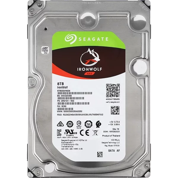 Seagate ST8000VN004 | IronWolf Air 8TB 3.5-inch 6GB/s SATA 7200RPM 256MB Cache NAS Hard Drive