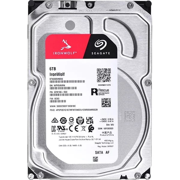 Seagate ST6000VN006 | Ironwolf Air 6TB 3.5-Inch 6Gb/S Sata 5400RPM 256MB Cache NAS Hard Drive-image