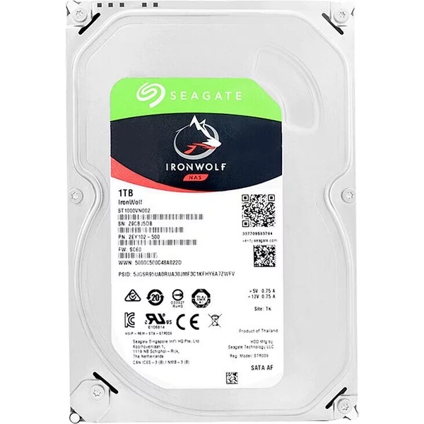 Seagate ST1000VN002 | Ironwolf Air 1TB 3.5-Inch 6Gb/S Sata 5900RPM 64MB Cache NAS Hard Drive-image
