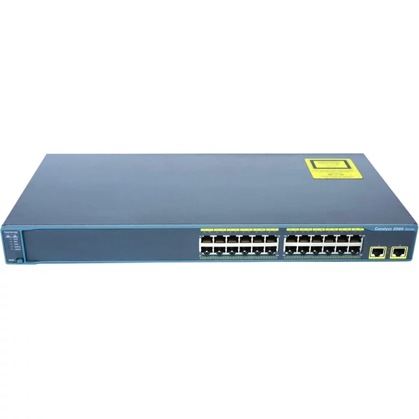 Cisco WS-C2960-24TT-L= | Catalyst 2960 Series 2960-24T 24 X RJ-45 Ports 10/100Base-Tx + 2 X RJ-45 1Gbe Uplinks Ports Layer 2 Managed 1U Rack-Mountable Fast Ethernet Network Switch-image