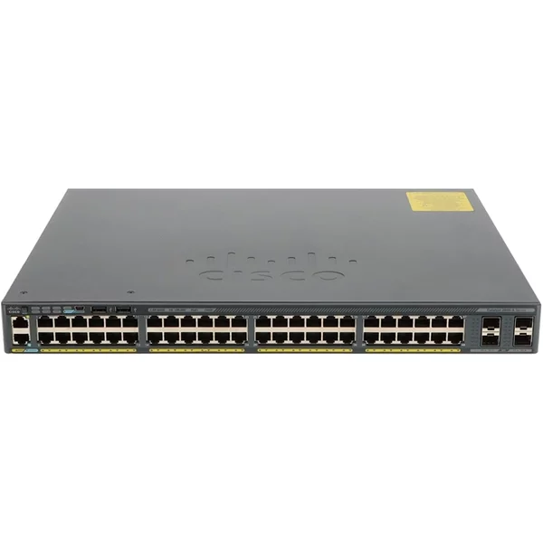 Cisco WS-C2960X-48FPS-L= | Catalyst 2960X Series 2960X-48FPS 48 X RJ-45 Ports Poe+ 10/100/1000Base-T + 4 X Sfp Ports Layer 3 Managed 1U Rackmountable Gigabit Ethernet Network Switch-image