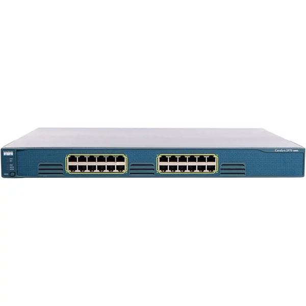 Cisco WS-C2970G-24T-E-RF | Catalyst 2970 Series 2970G-24T 24 X RJ-45 Ports 10/100/1000Base-T + 4 X Sfp Ports Layer 2 Managed 1U Rack-Mountable Gigabit Ethernet Network Switch-image