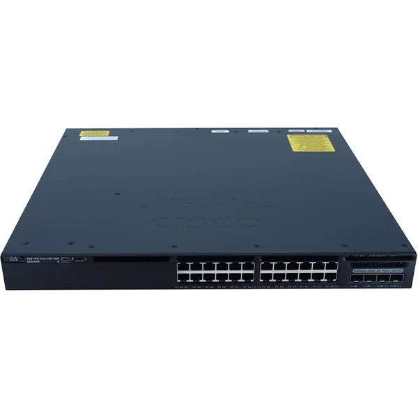 Cisco WS-C3650-24PD-L= | Catalyst 3650 Series 3650-24PD 24 X RJ-45 Ports Poe+ 10/100/1000Base-T + 2 X Sfp+ Ports Layer 3 Managed 1U Rack-Mountable Gigabit Ethernet Network Switch-image
