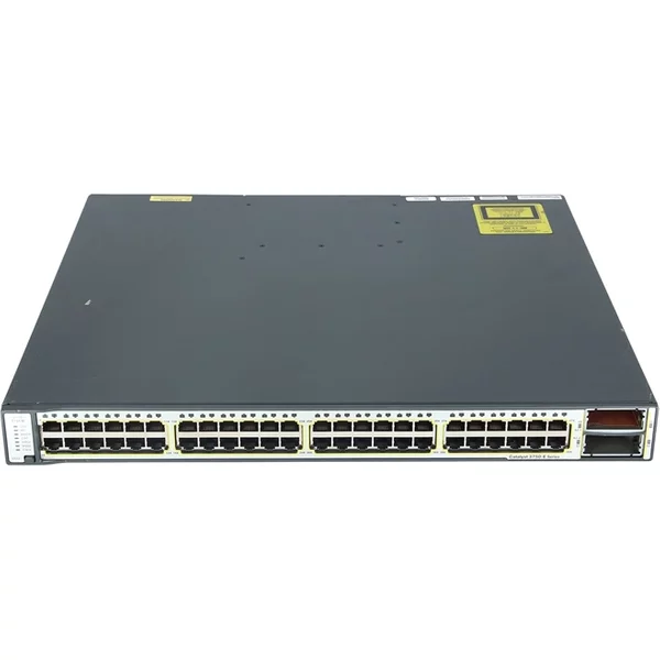 Cisco WS-C3750E-48PD-SF | Catalyst 3750-E Series 3750E-48PD 48 X Ports Poe 10/100/1000Base-T + 2 X X2 Ports Stackable Multilayer Managed 1U Rack-Mountable Gigabit Ethernet Network Switch-image