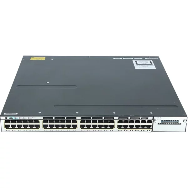 Cisco WS-C3750X-48T-S-RF | Catalyst 3750-X Series C3750X-48T 48 X RJ-45 Ports 10/100/1000Base-T Layer 2 Managed Rack-Mountable Stackable Gigabit Ethernet Network Switch-image
