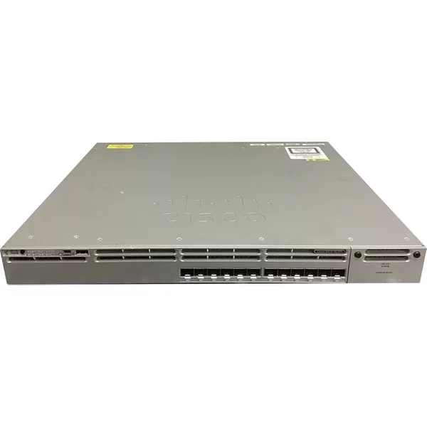 Cisco WS-C3850-12XS-E | Catalyst 3850 Series 12 X Ports 10Gbase-X Layer 3 Managed 1U Rack-Mountable Gigabit Ethernet Stackable Network Switch-image