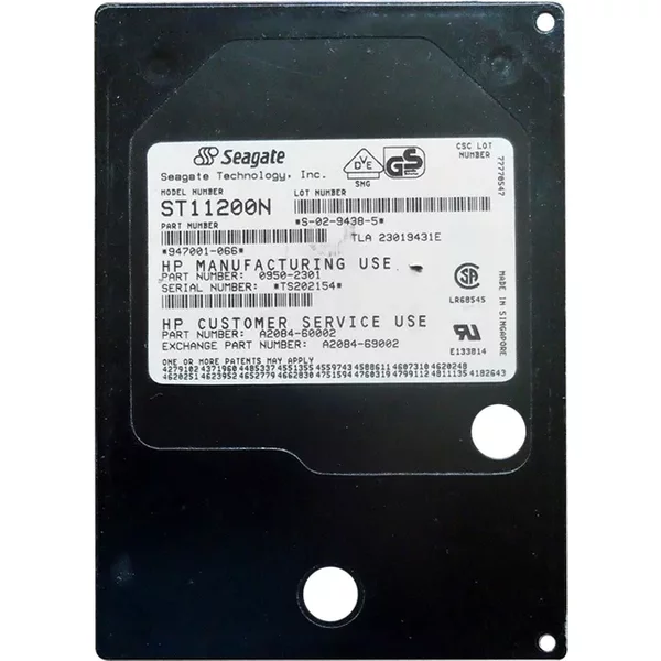 HP 0950-2301 | 1GB 5400RPM Fast Scsi 128KB Cache 50-Pin 3.5-Inch Hard Drive-image
