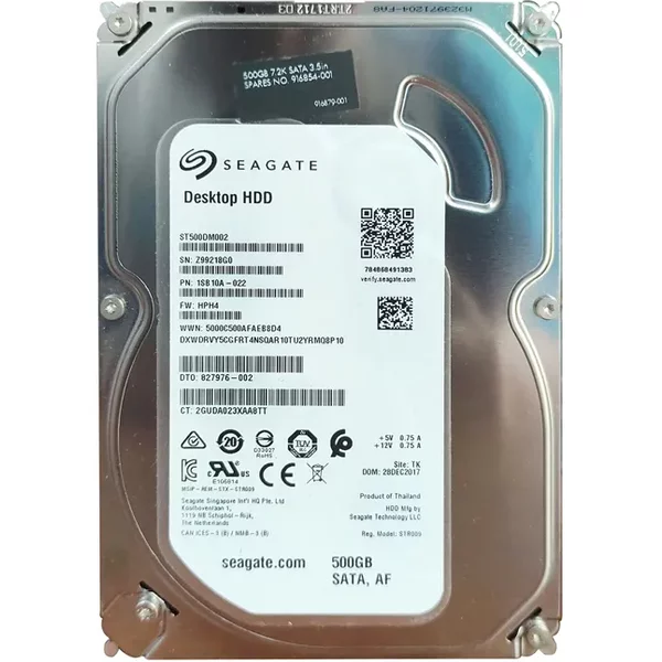 HP 827976-002 | 500GB 7200RPM Sata 6Gb/S 32MB Cache 2.5-Inch Hard Drive-image