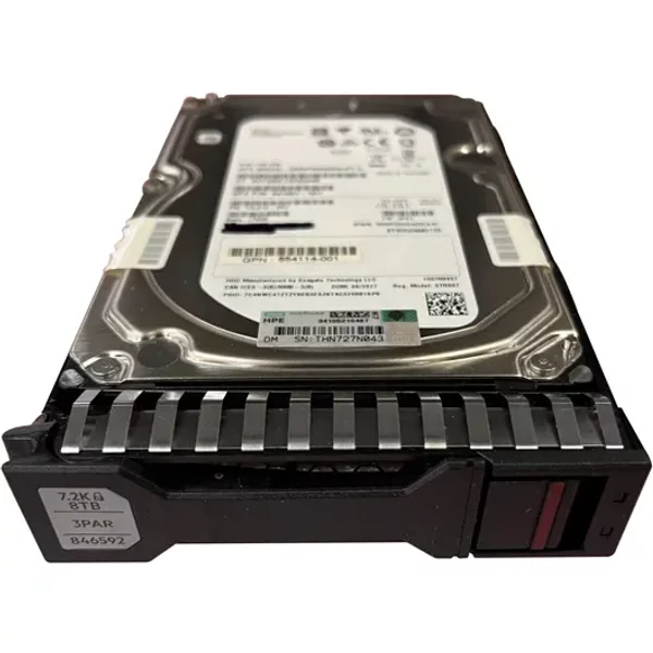 HP 846592-001 | 8TB 7200RPM SAS 12Gb/S Nearline (Fips) 3.5-Inch Internal Hard Drive For 3PAR Storeserv 20000-image