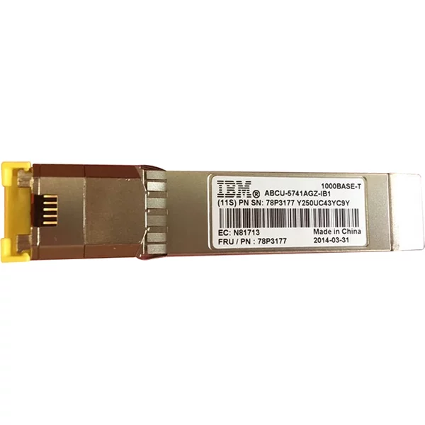 Ibm 78P3177 | 1.25Gb/S 1000Base-T 100M RJ-45 Connector Sfp Transceiver Module-image
