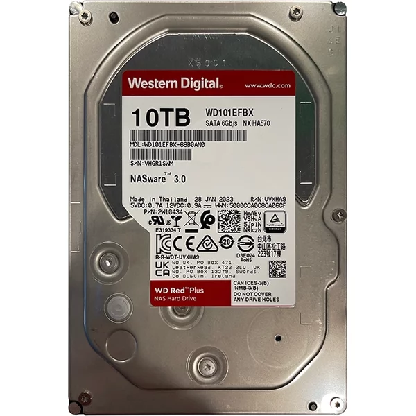 Western Digital WD101EFBX | Red Plus Air 10TB 3.5-Inch 6Gb/S Sata 7200RPM 256MB Cache NAS Hard Drive-image