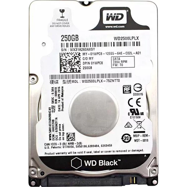 Dell 01WPC8 | 250GB 7200RPM Sata 3Gb/S 16MB Cache 2.5-Inch Hard Drive-image