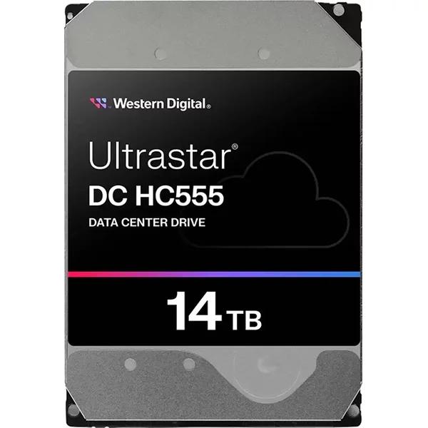 Western Digital WUH722014CLE6L4 | Ultrastar DC HC555 14TB 3.5-inch 6GB/s SATA 7200RPM 512MB Cache 512e/4Kn SE Data Center Hard Drive