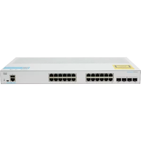 Cisco CBS350-24T-4G-NA-RF | Business 350 Series CBS350-24T-4G 24 X RJ-45 Ports 10/100/1000Base-T 4 X Sfp Ports Layer 3 Managed Rack-Mountable Gigabit Ethernet Network Switch-image