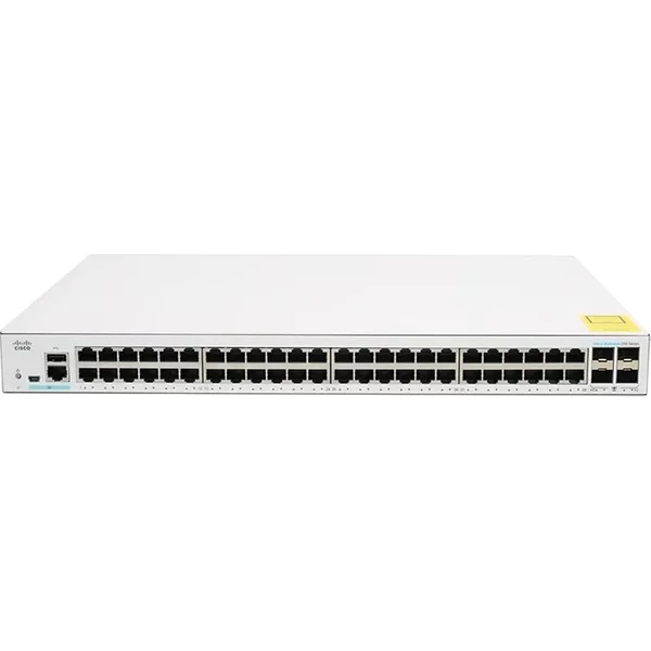 Cisco CBS350-48T-4X-NA-RF | Business 350 Series CBS350-48T-4X 48 X RJ-45 Ports 10/100/1000Base-T 4 X Sfp+ Ports Layer 3 Managed Rack-Mountable Gigabit Ethernet Network Switch-image
