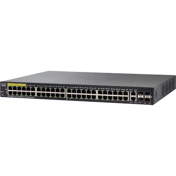 Cisco SF350-48MP-K9-NA-RF | Small Business 350 Series SF350-48MP 48 X Ports Poe+ 10/100Base-Tx + 2 X Combo RJ-45/SFP Ports + 2 X Sfp (Mini-Gbic) Ports Layer 3 Managed Rack-Mountable Fast Ethernet Network Switch-image
