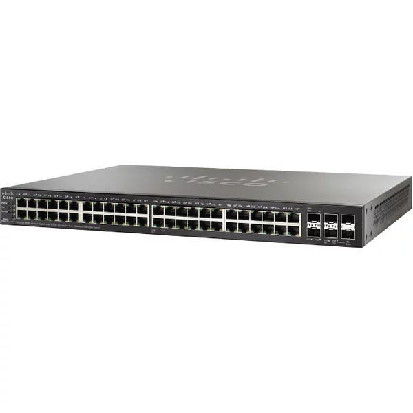 Cisco SG500X-48MP-K9-G5= | Small Business 500 Series SG500X-48 48 X RJ-45 Ports 10/100/1000Base-T + 2 X Sfp+ Ports + 2 X Combo 5G SFP Ports Layer 3 Managed Gigabit Ethernet Stackable Network Switch-image