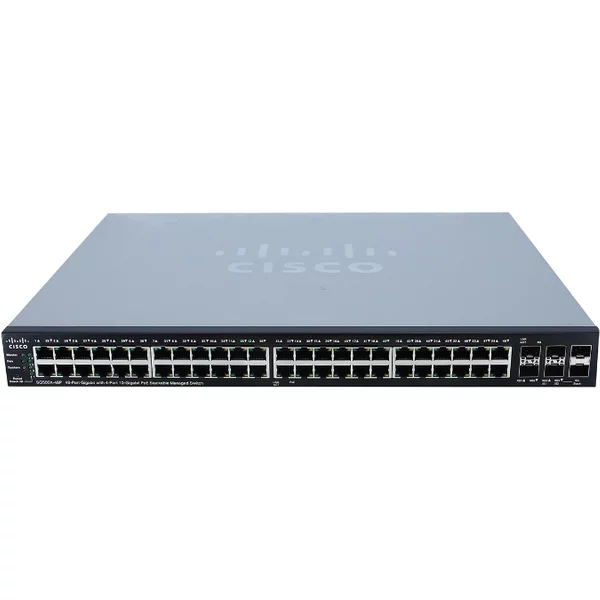 Cisco SG500X-48P-K9-NA= | Small Business 500 Series SG500X-48 48 X RJ-45 Ports 10/100/1000Base-T + 2 X Sfp+ Ports + 2 X Combo 5G Sfp Ports Layer 3 Managed Gigabit Ethernet Stackable Network Switch-image