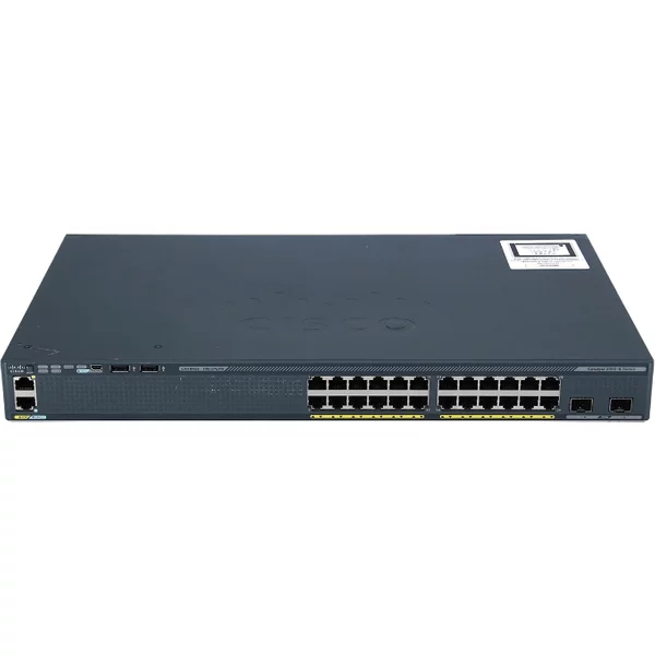 Cisco WS-C2960X-24TD-L= | Catalyst 2960X Series 2960X-24TD-L 24 X Ports 10/100/1000Base-T + 2 X Sfp+ Ports Layer 3 Managed 1U Rack-Mountable Gigabit Ethernet Network Switch-image