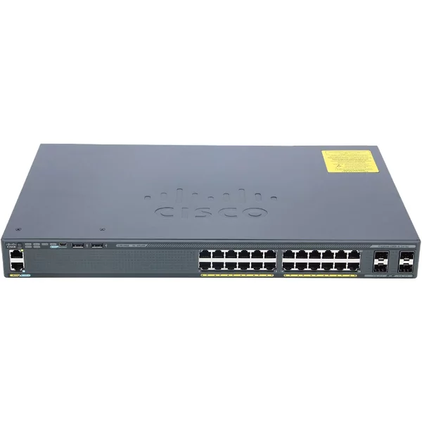 Cisco WS-C2960X-24TS-L | Catalyst 2960X Series 2960XR-24TS 24 X Ports 10/100/1000Base-T + 4 X Sfp Uplink Ports Layer 3 Managed 1U Rack-Mountable Gigabit Ethernet Network Switch-image