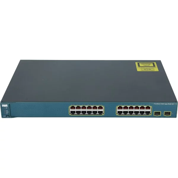 Cisco WS-C3560-24PS-S-V09 | Catalyst 3560 Series C3560-24PS 24 X RJ-45 Ports Poe 10/100Base-Tx + 2 X Sfp Ports Layer 3 Managed 1U Rack-Mountable Gigabit Ethernet Network Switch-image