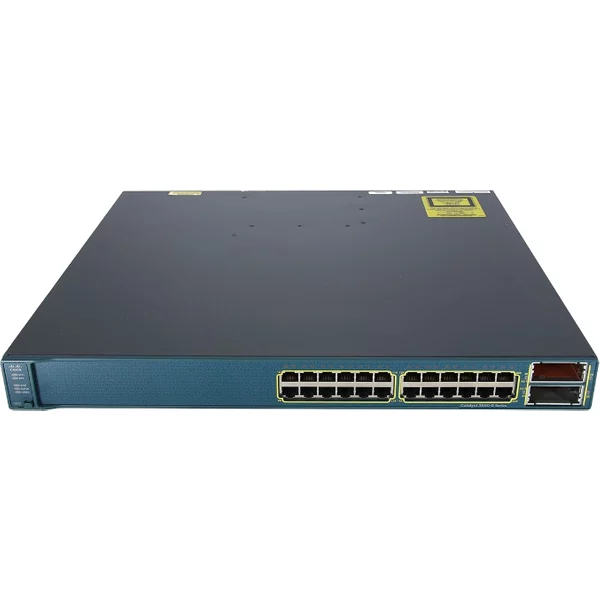 Cisco WS-C3560E-24TD-S-V01 | Catalyst 3560E Series C3560E-24T 24 X RJ-45 Ports 10/100/1000Base-T + 2 X X2 Ports Layer 3 Managed Rack-Mountable Gigabit Ethernet Network Switch-image