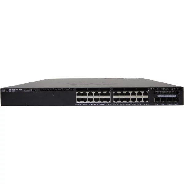 Cisco WS-C3650-24TD-L-RF | Catalyst 3650 Series 3650-24TD 24 X RJ-45 Ports 10/100/1000Base-T + 2 X Sfp+ Ports Layer 3 Managed Rack-Mountable Gigabit Ethernet Network Switch-image