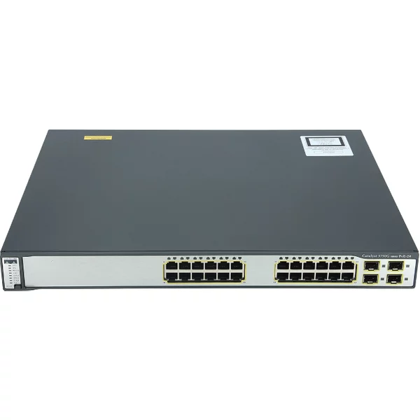 Cisco WS-C3750G-24PS-E | Catalyst 3750 Series 3750G-24PS 24 X RJ-45 Ports Poe 10/100/1000Base-T + 4 X Sfp Ports Layer 3 Managed 1U Rack-Mountable Stackable Gigabit Ethernet Network Switch-image