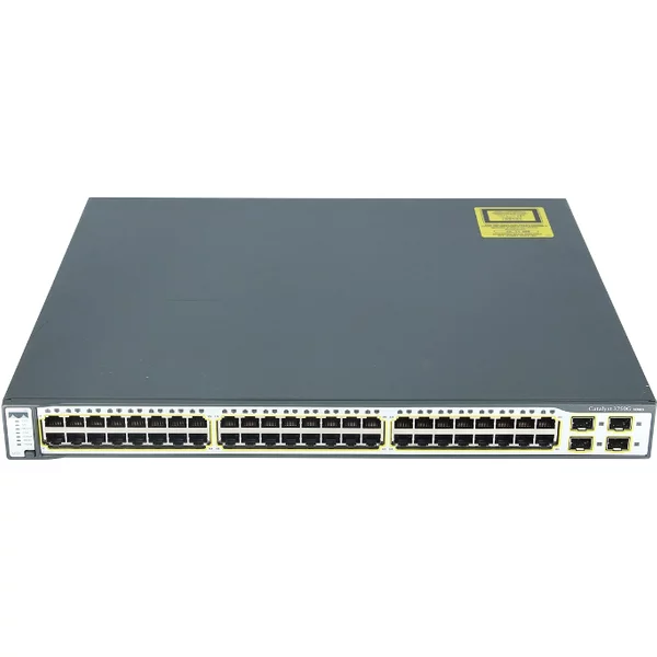 Cisco WS-C3750G-48TS-S= | Catalyst 3750 Series 3750G-48TS 48 X RJ-45 Ports 10/100/1000Base-T + 4 X Sfp Ports Layer 3 Managed 1U Rack-Mountable Gigabit Ethernet Stackable Network Switch-image