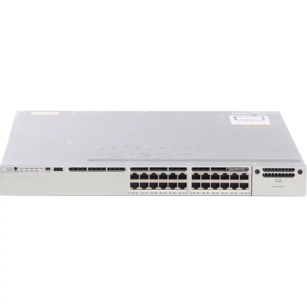 Cisco WS-C3850-24PW-S | Catalyst 3850 Series C3850-24P 24 X RJ-45 Ports Poe+ 10/100/1000Base-T Layer 3 Managed 1U Rack-Mountable Gigabit Ethernet Network Switch-image