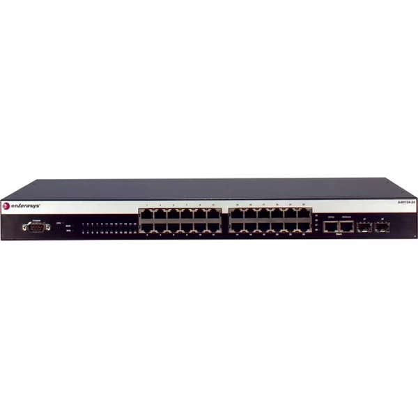 Enterasys A4H124-24 | 26-Ports 2 Slot 24 2X 10/100Base-Tx 10/ 100/ 1000Base-T 2X Sfp Slot Ethernet External Switch-image
