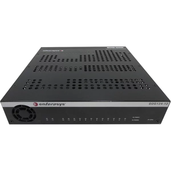 Enterasys D2G124-12-POL | Networks Secure Switch D2 Ethernet Switch With Policy 2 X Sfp (Mini-Gbic) Shared 12 X 10/100/1000Base-T Lan-image