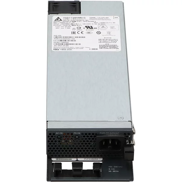 Cisco PWR-C2-640WAC | 640-Watts 100-240V Ac 8–4A 50-60Hz Power Supply For Catalyst 3650 Series-image