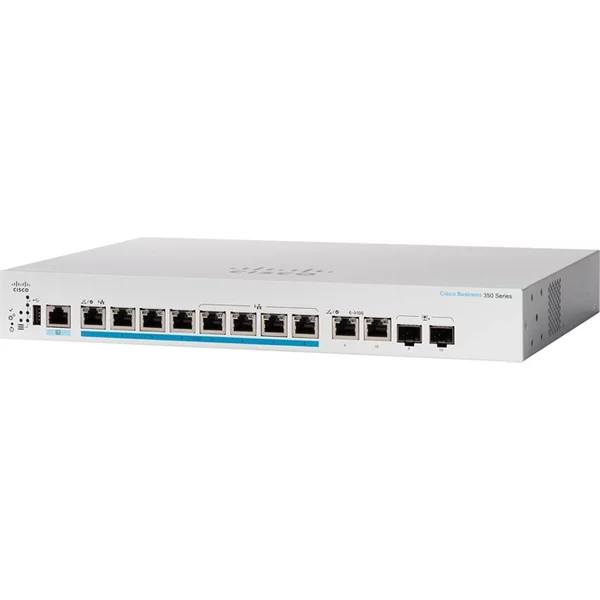 Cisco CBS350-8MP-2X-NA | Business 350 8 X RJ-45 Ports Poe+ 2.5Gbase-T 2 X RJ-45/SFP+ Combo Ports Layer 3 Managed Rack-Mountable Gigabit Ethernet Network Switch-image