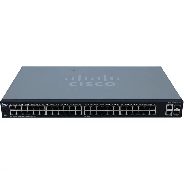 Cisco SG200-50 | Small Business 200 Series 48 X RJ-45 Ports 10/100/1000Base-T + 2 X Combo Gigabit Sfp Managed Rack Mountable 1U Gigabit Ethernet Switch-image