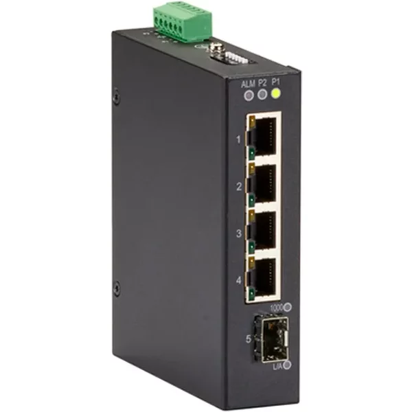 Black Box LIG401A | LIG400 Series 4 X Ports 1000Base-T + 1 X Port 1000Base-X Layer 2 Gigabit Ethernet Temperature Switch-image