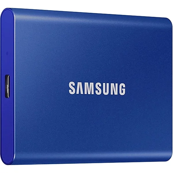 Samsung MU-PC1T0H/WW | T7 Series 1TB 10Gbps Usb 3.2 Gen 2 (Type C) Indigo Blue Portable Solid State Drive-image