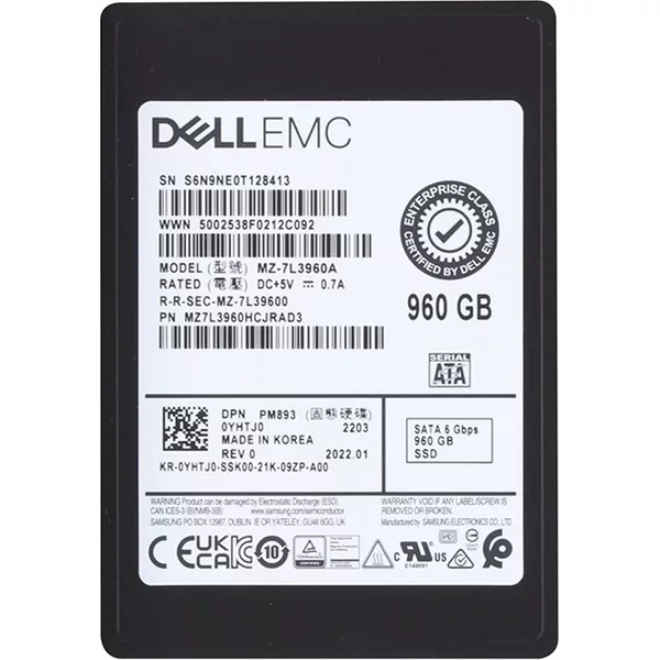 Samsung MZ-7L3960A | PM893 960GB Triple-Level Cell Sata 6Gb/S 2.5-Inch Solid State Drive-image