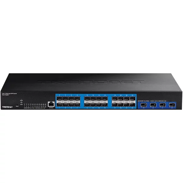 Trendnet TL2-F70284 | 24-Ports 1000Base-X Sfp 4-Ports 10Gbase-X Sfp+ Managed 1U Rack-Mountable Gigabit Ethernet Network Switch-image