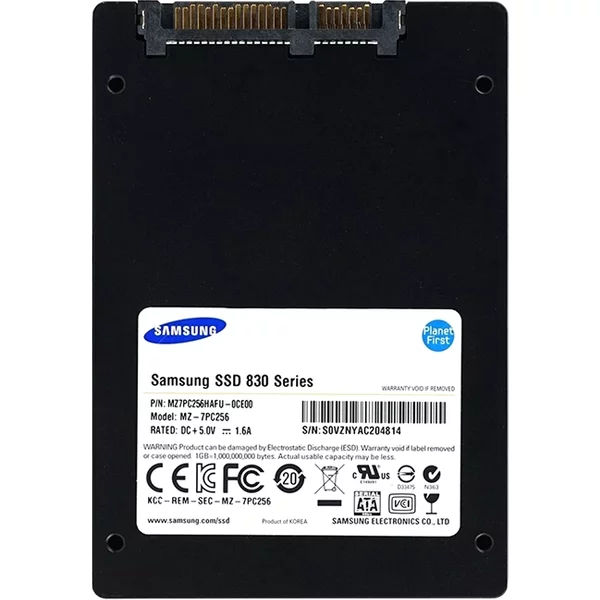 Samsung MZ-7PC256 | 830 Series 256GB 2.5-Inch 6Gb/S Sata Nand Mlc (Basic Kit) Solid State Drive-image