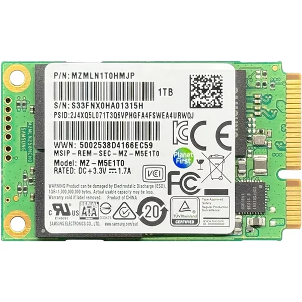 Samsung MZ-M5E1T0 | 850 Evo Series 1TB Msata 6Gb/S Sata 1GB Cache V-NAND Solid State Drive-image