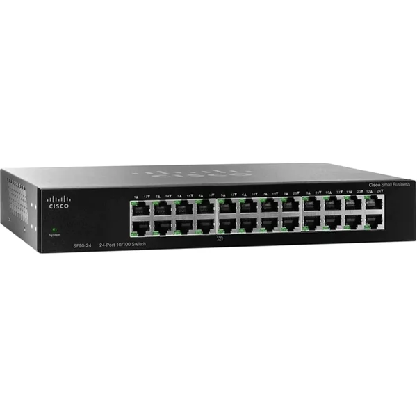 Cisco SF90-24 | Small Business 90 Series 24 X Ports 10/100Base-T Unmanaged Fast Ethernet Network Switch-image
