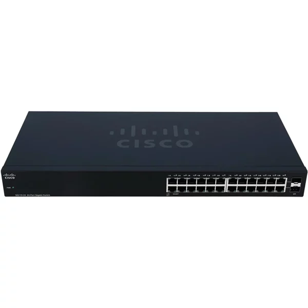 Cisco SG110-24 | Small Business 110 Series 24 X Ports Poe 10/100/1000Base-T + 2 X Ports Sfp (Mini-Gbic) Layer 2 Unmanaged Gigabit Ethernet Network Switch-image