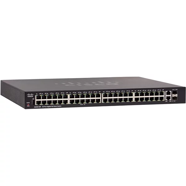 Cisco SG250-50P-K9 | Small Business 250 Series SG250-50P 48 X Ports Poe+ 10/100/1000Base-T + 2 X Combo Gigabit Sfp Layer 3 Managed Rack-Mountable Gigabit Ethernet Network Switch-image