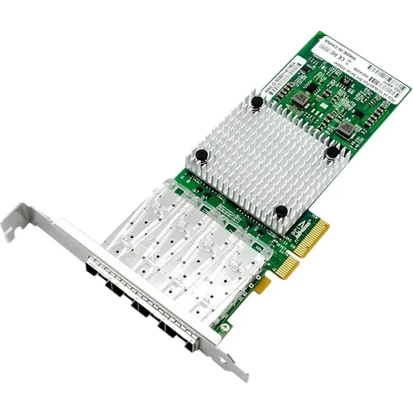 Intel I350F4 | Quad-Ports Lc 1Gb/S 1000Base-Sx Gigabit Ethernet Pci Express 2.0 X4 Server Network Adapter-image