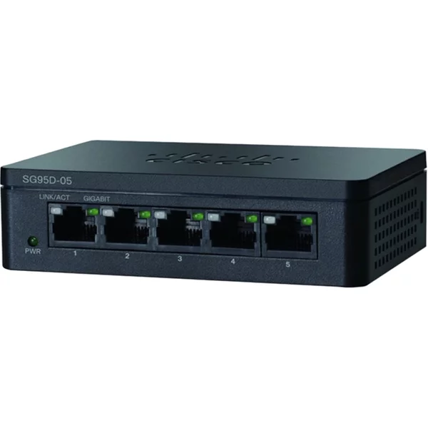 Cisco SG95D-05-SG | 95 SG95D-05 5 X Ports 1000Base-T Layer 2 Unmanaged Gigabit Ethernet Network Switch-image