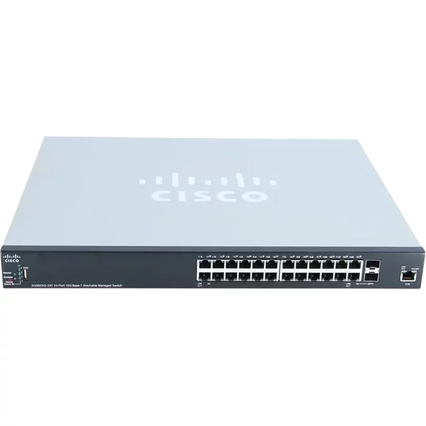 Cisco SG350XG-24TK9NA-RF | Small Business 350X Series SG350XG-24T 24 X Ports Sfp+ 10Gbase-T + 2 X Ports Combo Sfp+ Stackable Rack-Mountable 1U Layer 3 Managed Gigabit Ethernet Network Switch-image