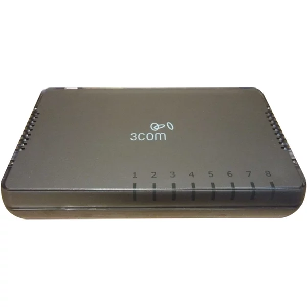 3Com 3CGSU08A | 8 X RJ-45 Ports 10/100/1000Base-T Lan Layer 2 Unmanaged Rack-Mountable Gigabit Ethernet Network Switch-image