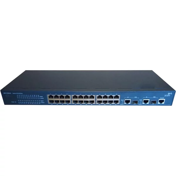 3Com 3CR17333A-91-ME | 4210 Series 4210-24 24 X RJ-45 Ports 10/100Base-Tx + 2 X Sfp (Mini-Gbic) Ports Layer 2 Managed Rack-Mountable Fast Ethernet Network Switch-image